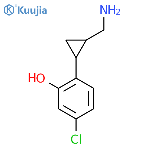 2-2-(aminomethyl)cyclopropyl-5-chlorophenol structure