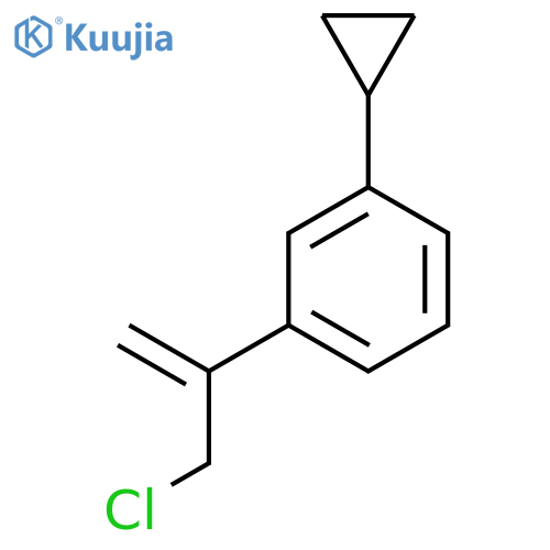 1-(3-chloroprop-1-en-2-yl)-3-cyclopropylbenzene structure