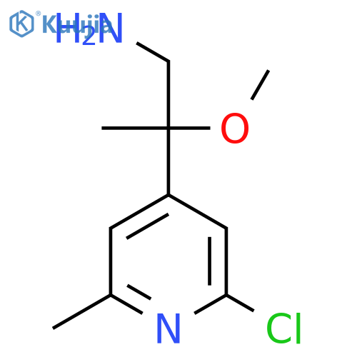 2-(2-chloro-6-methylpyridin-4-yl)-2-methoxypropan-1-amine structure