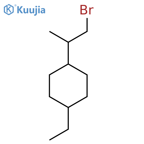 1-(1-bromopropan-2-yl)-4-ethylcyclohexane structure