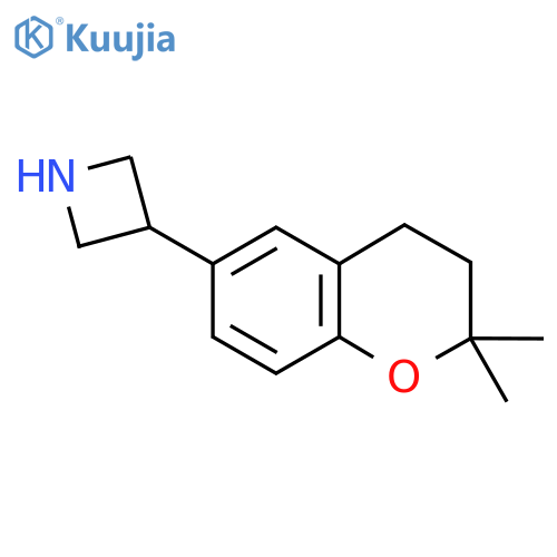 3-(2,2-dimethyl-3,4-dihydro-2H-1-benzopyran-6-yl)azetidine structure