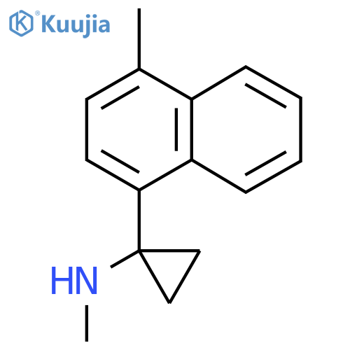 N-methyl-1-(4-methylnaphthalen-1-yl)cyclopropan-1-amine structure