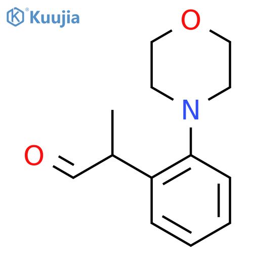 2-2-(morpholin-4-yl)phenylpropanal structure
