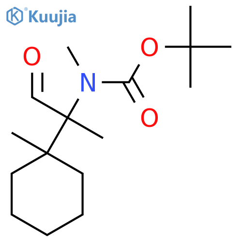 tert-butyl N-methyl-N-[2-(1-methylcyclohexyl)-1-oxopropan-2-yl]carbamate structure