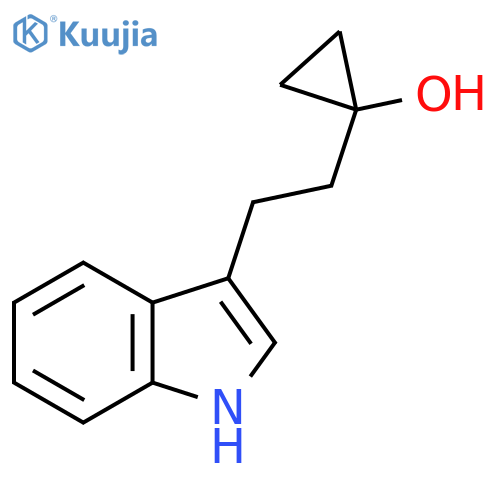 1-2-(1H-indol-3-yl)ethylcyclopropan-1-ol structure