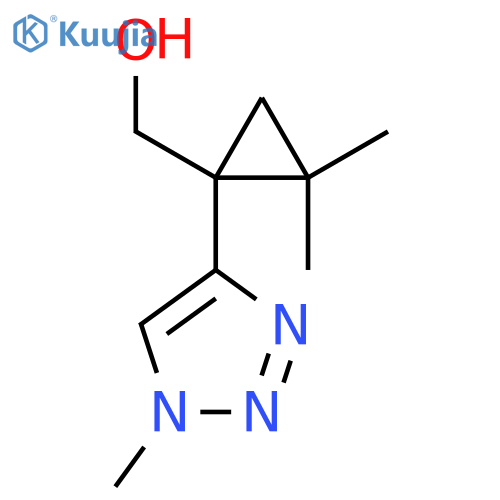 2,2-dimethyl-1-(1-methyl-1H-1,2,3-triazol-4-yl)cyclopropylmethanol structure