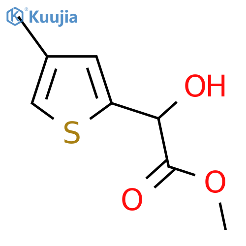 methyl 2-hydroxy-2-(4-methylthiophen-2-yl)acetate structure