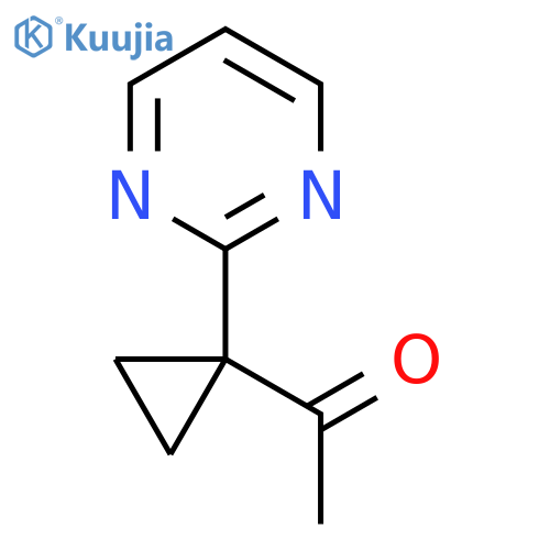 1-1-(pyrimidin-2-yl)cyclopropylethan-1-one structure