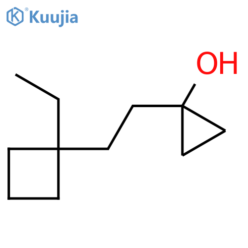 1-2-(1-ethylcyclobutyl)ethylcyclopropan-1-ol structure