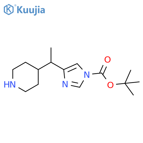 tert-butyl 4-1-(piperidin-4-yl)ethyl-1H-imidazole-1-carboxylate structure