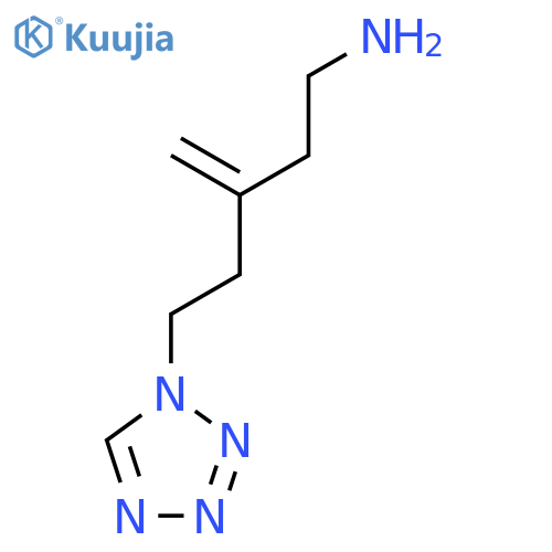 3-methylidene-5-(1H-1,2,3,4-tetrazol-1-yl)pentan-1-amine structure