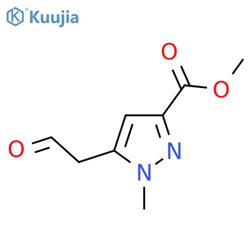 methyl 1-methyl-5-(2-oxoethyl)-1H-pyrazole-3-carboxylate structure
