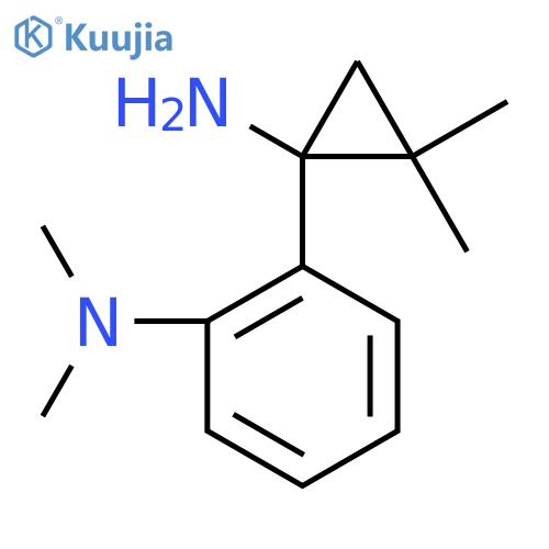 2-(1-amino-2,2-dimethylcyclopropyl)-N,N-dimethylaniline structure