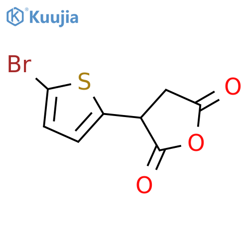 3-(5-bromothiophen-2-yl)oxolane-2,5-dione structure