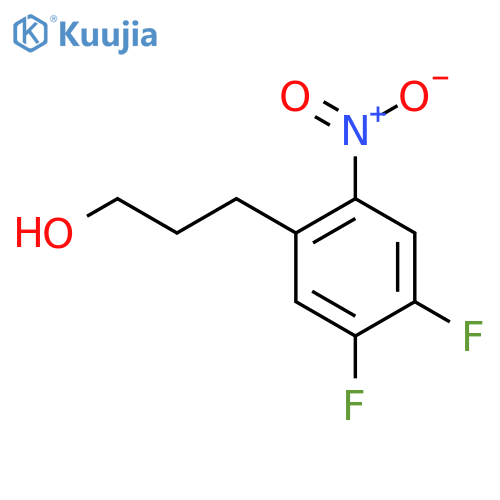 3-(4,5-Difluoro-2-nitrophenyl)propan-1-ol structure