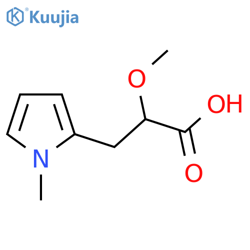 2-methoxy-3-(1-methyl-1H-pyrrol-2-yl)propanoic acid structure