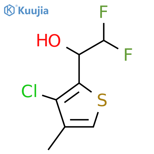 1-(3-chloro-4-methylthiophen-2-yl)-2,2-difluoroethan-1-ol structure