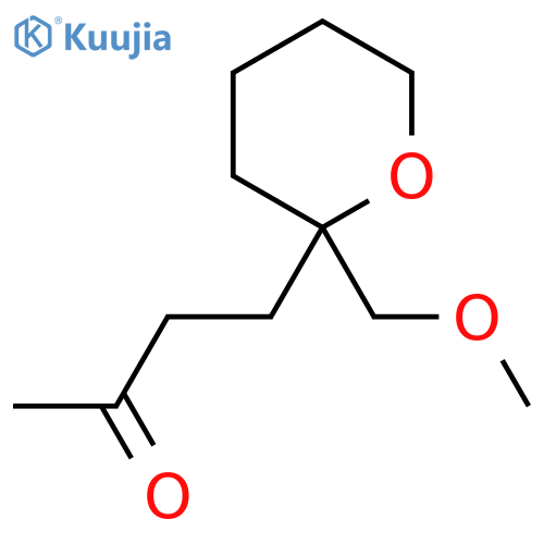 4-2-(methoxymethyl)oxan-2-ylbutan-2-one structure