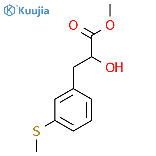 methyl 2-hydroxy-3-3-(methylsulfanyl)phenylpropanoate structure