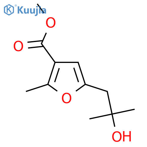 methyl 5-(2-hydroxy-2-methylpropyl)-2-methylfuran-3-carboxylate structure