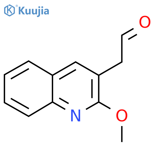 2-(2-methoxyquinolin-3-yl)acetaldehyde structure