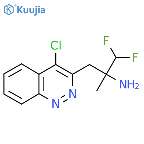 3-(4-Chlorocinnolin-3-yl)-1,1-difluoro-2-methylpropan-2-amine structure