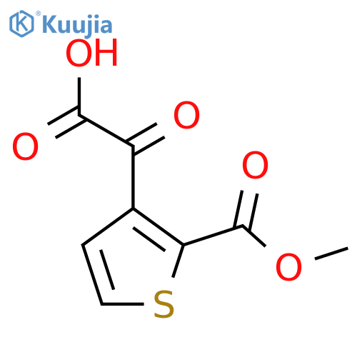 2-2-(methoxycarbonyl)thiophen-3-yl-2-oxoacetic acid structure