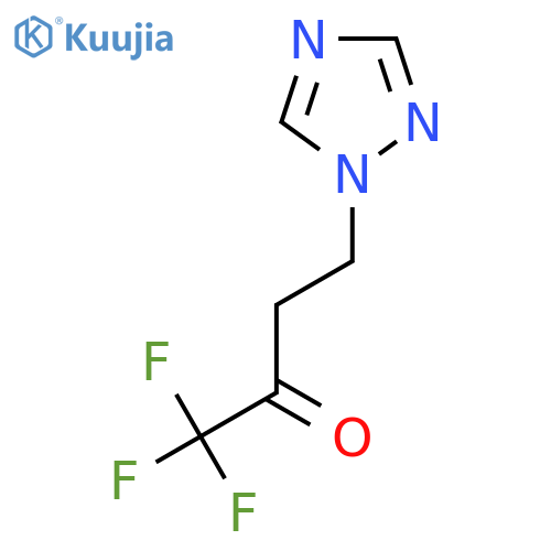1,1,1-trifluoro-4-(1H-1,2,4-triazol-1-yl)butan-2-one structure