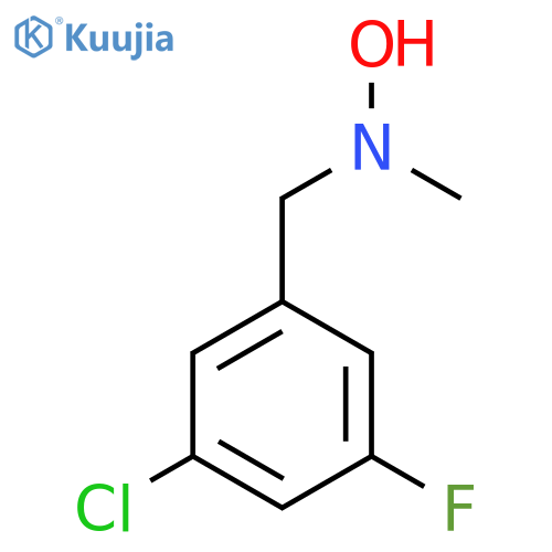 N-(3-chloro-5-fluorophenyl)methyl-N-methylhydroxylamine structure