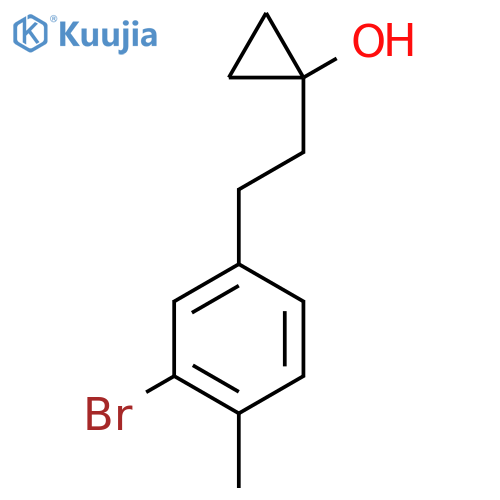 1-[2-(3-Bromo-4-methylphenyl)ethyl]cyclopropan-1-ol structure