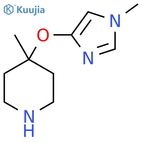 4-methyl-4-(1-methyl-1H-imidazol-4-yl)oxypiperidine structure
