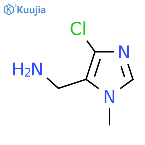 (4-chloro-1-methyl-1H-imidazol-5-yl)methanamine structure