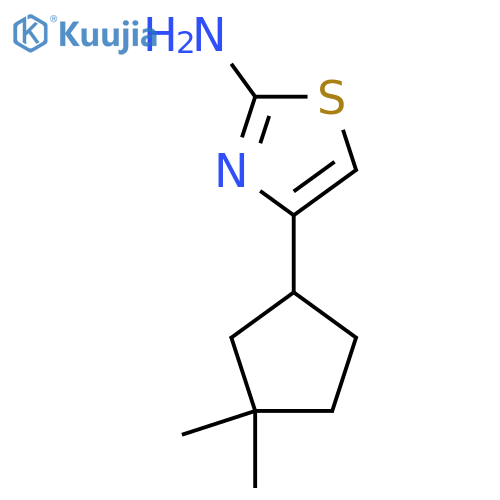 4-(3,3-dimethylcyclopentyl)-1,3-thiazol-2-amine structure