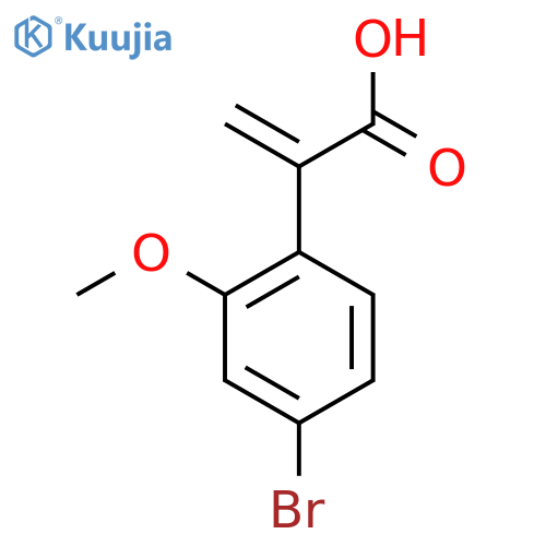 2-(4-bromo-2-methoxyphenyl)prop-2-enoic acid structure