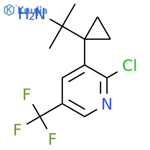 2-{1-2-chloro-5-(trifluoromethyl)pyridin-3-ylcyclopropyl}propan-2-amine structure
