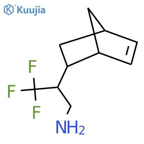 2-{bicyclo2.2.1hept-5-en-2-yl}-3,3,3-trifluoropropan-1-amine structure