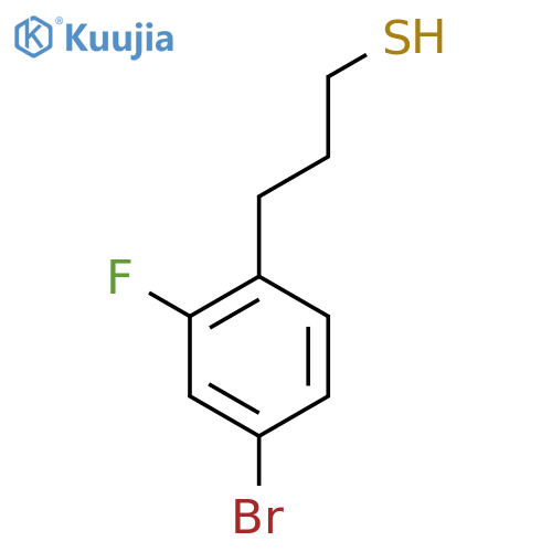 3-(4-bromo-2-fluorophenyl)propane-1-thiol structure