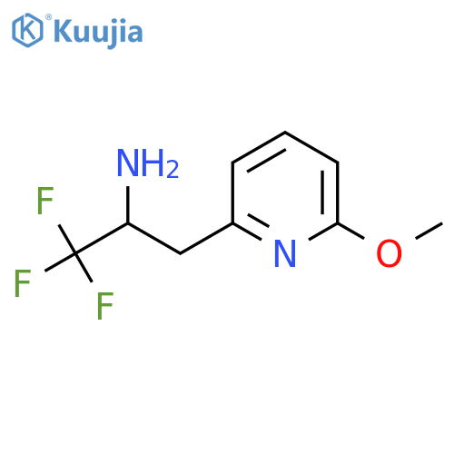 1,1,1-Trifluoro-3-(6-methoxypyridin-2-yl)propan-2-amine structure
