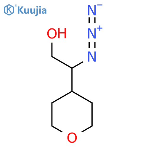 2-azido-2-(oxan-4-yl)ethan-1-ol structure