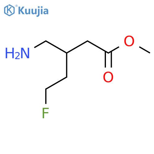 methyl 3-(aminomethyl)-5-fluoropentanoate structure