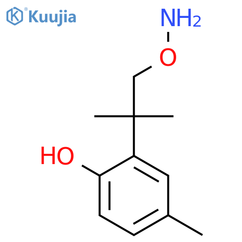 2-1-(aminooxy)-2-methylpropan-2-yl-4-methylphenol structure