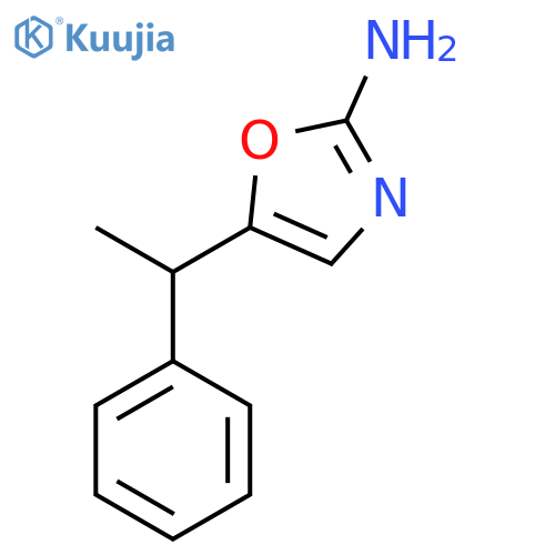 5-(1-phenylethyl)-1,3-oxazol-2-amine structure