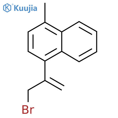 1-(3-bromoprop-1-en-2-yl)-4-methylnaphthalene structure