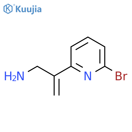 2-(6-bromopyridin-2-yl)prop-2-en-1-amine structure
