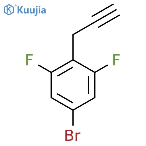 5-bromo-1,3-difluoro-2-(prop-2-yn-1-yl)benzene structure