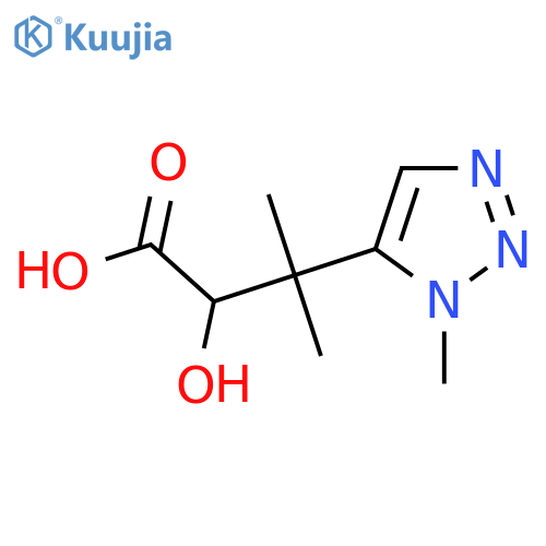 2-hydroxy-3-methyl-3-(1-methyl-1H-1,2,3-triazol-5-yl)butanoic acid structure