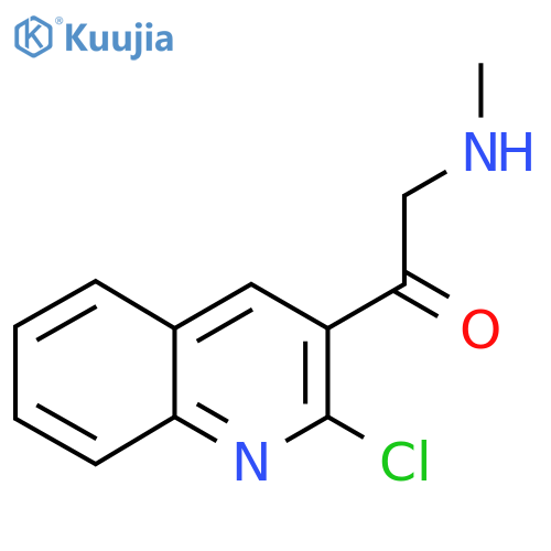 1-(2-chloroquinolin-3-yl)-2-(methylamino)ethan-1-one structure