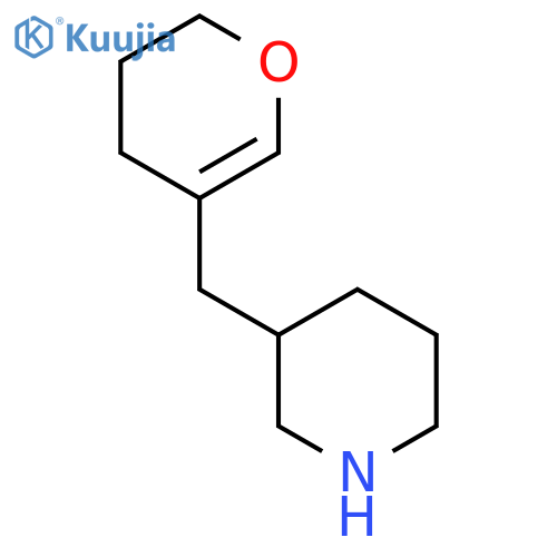 3-(3,4-dihydro-2H-pyran-5-yl)methylpiperidine structure