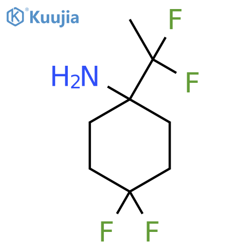 1-(1,1-difluoroethyl)-4,4-difluorocyclohexan-1-amine structure