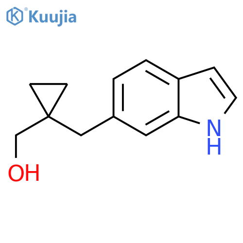 {1-(1H-indol-6-yl)methylcyclopropyl}methanol structure